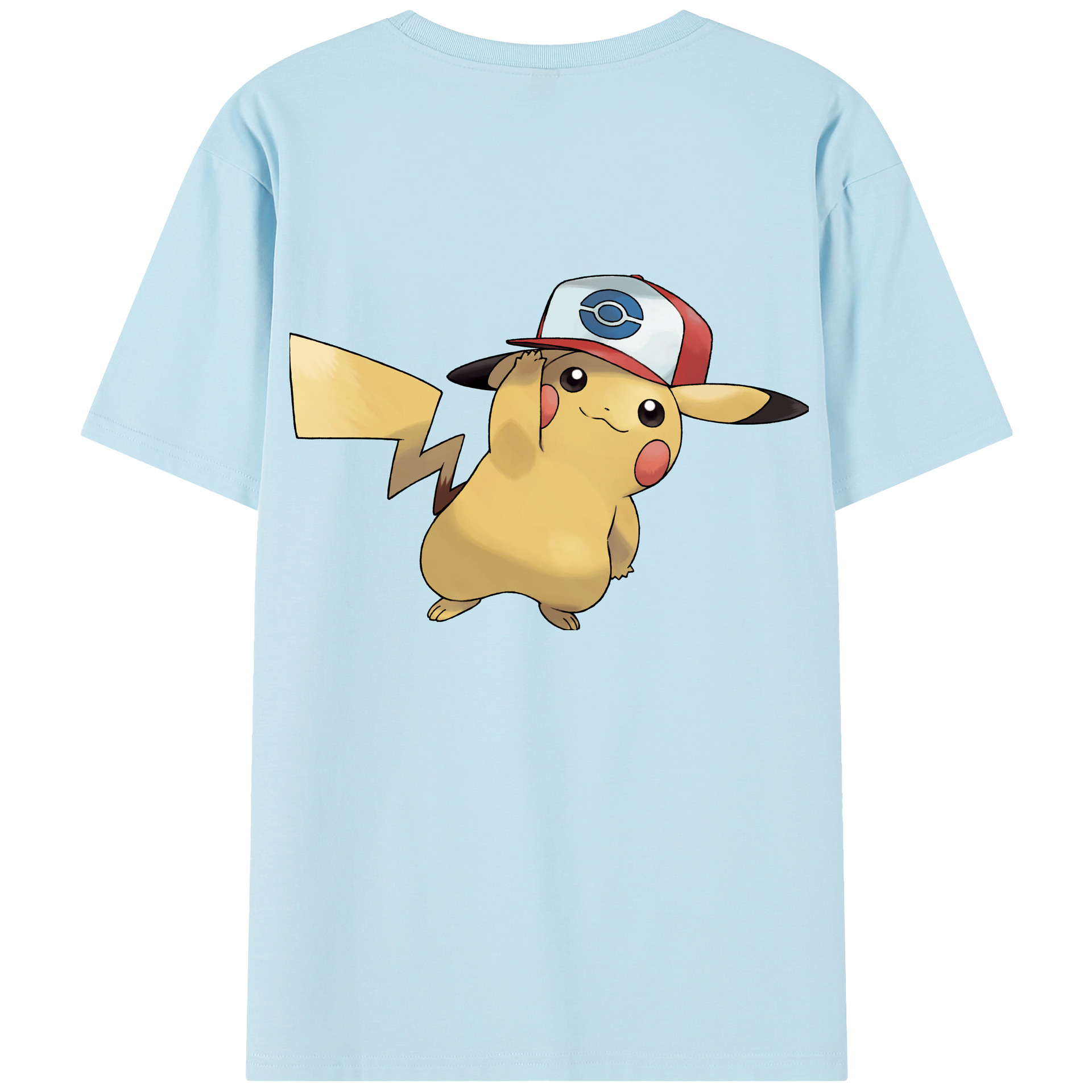 （画像用） ポケットモンスター Pokémon 綿100％半袖Tシャツ（背面プリント）